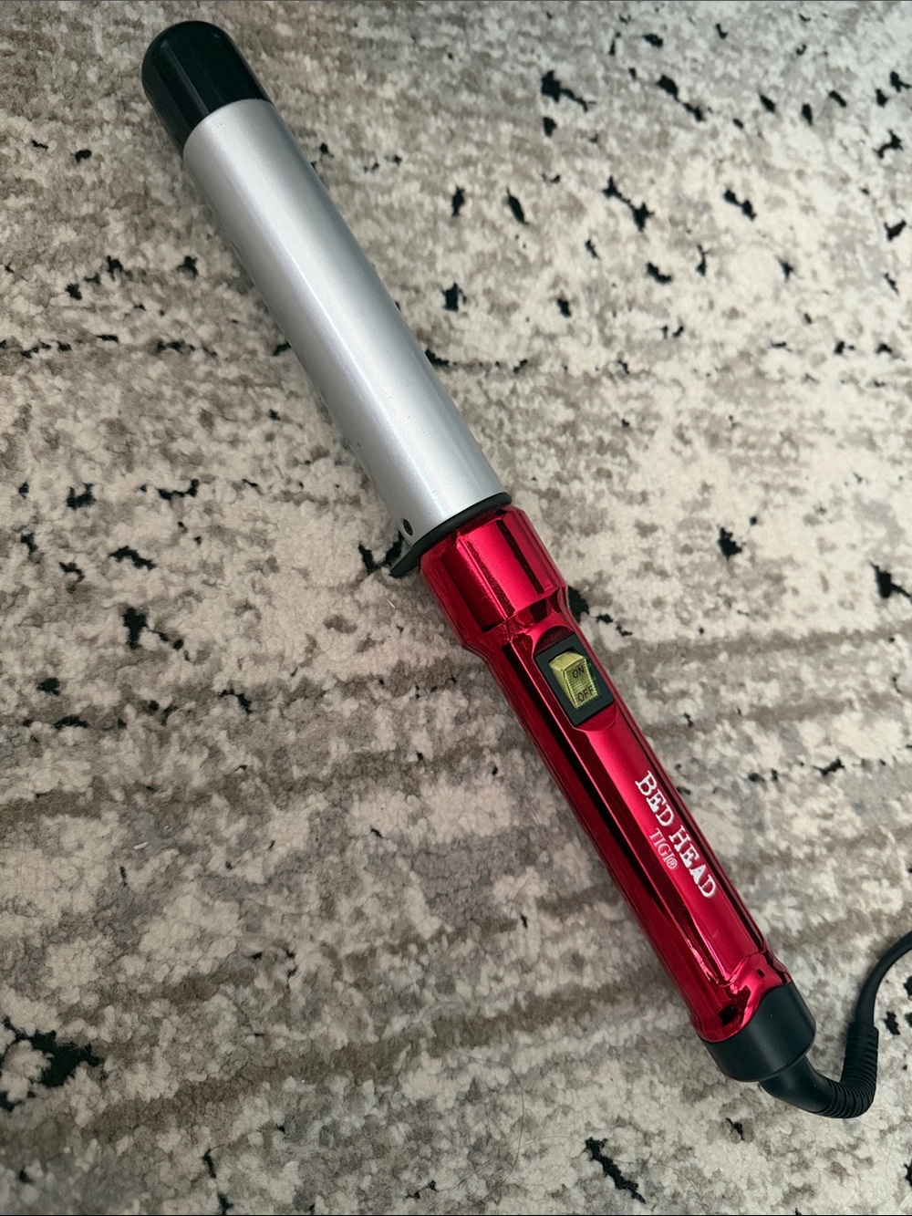 BedHead Red and Silver Curling Wand